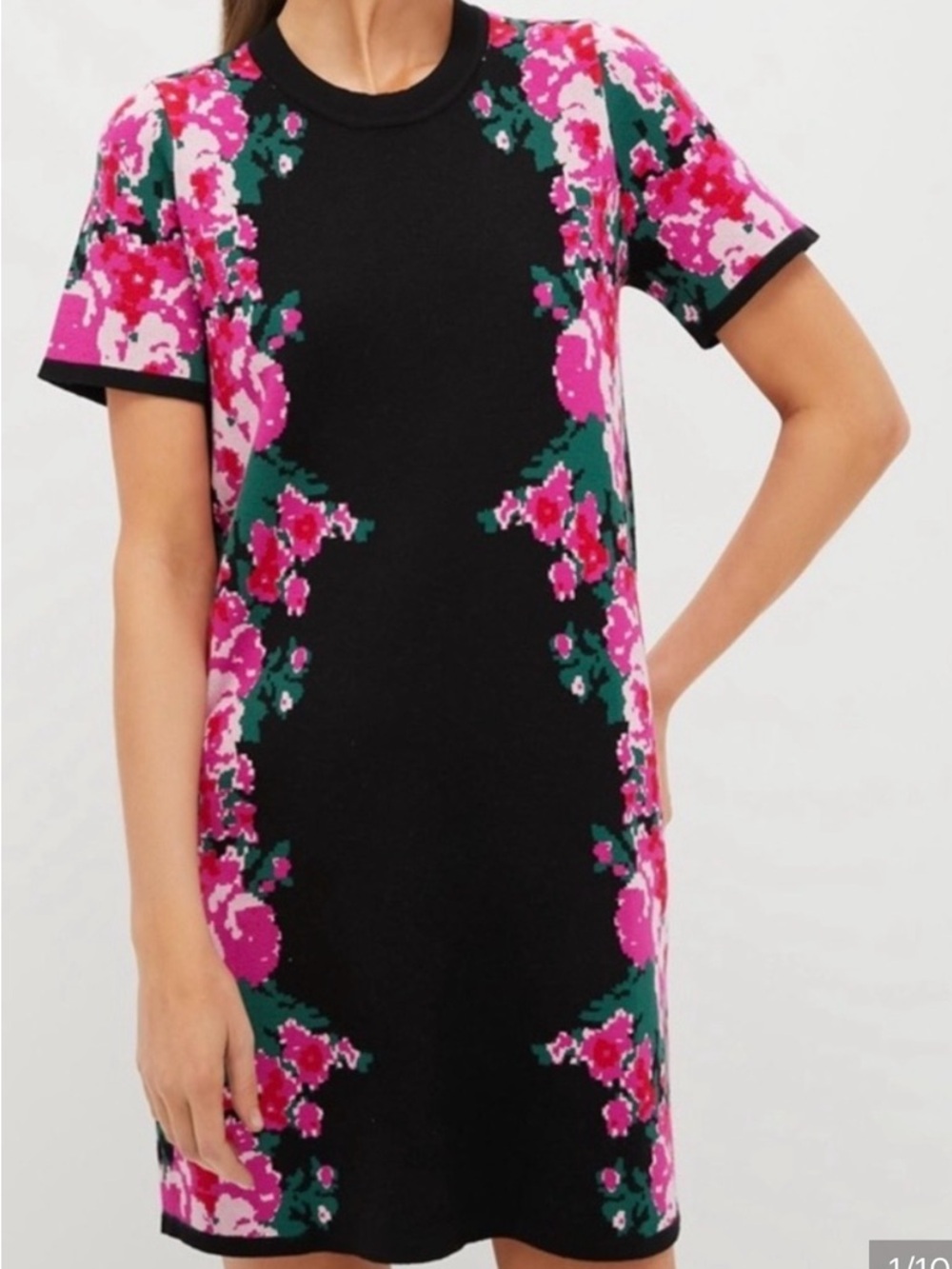 Tuckernuck Climbing Roses Knit Jacquard Marie Dress size small